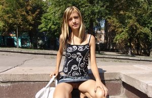 18 year old beauty Agnes takes great care in flaunting perky tits in the nude